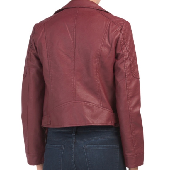 BB DAKOTA Vegan Leather Belted Moto Jacket S - Picture 3 of 4